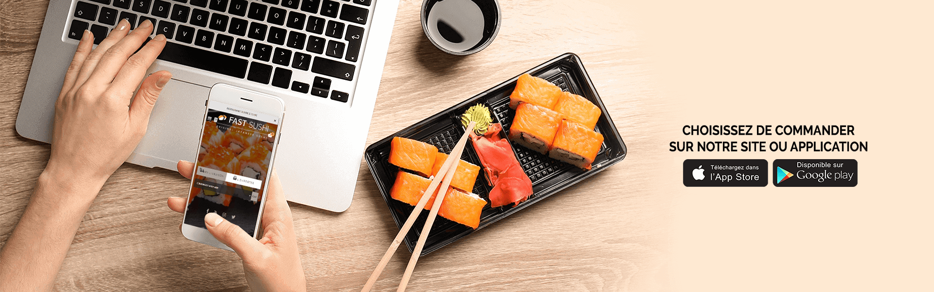 livraison sushi 7jr/7 à  sushile bec thomas 27370